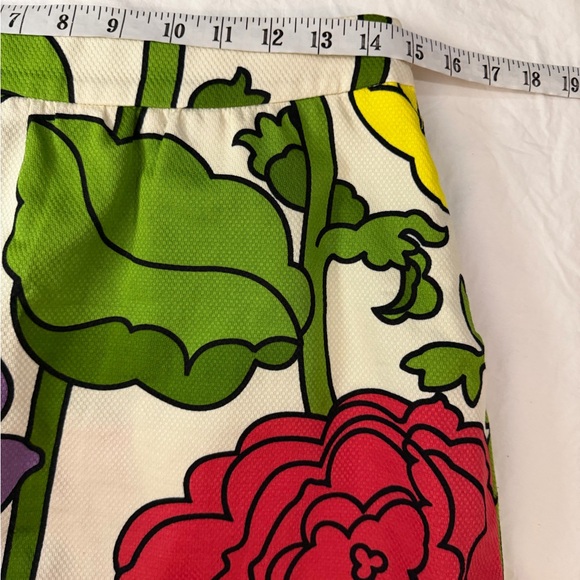 Vintage MOSCHINO CHEAP & CHIC Mod Floral Mini Skirt Flare RARE 8 - Picture 12 of 14